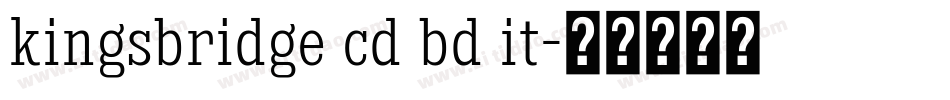 kingsbridge cd bd it字体转换